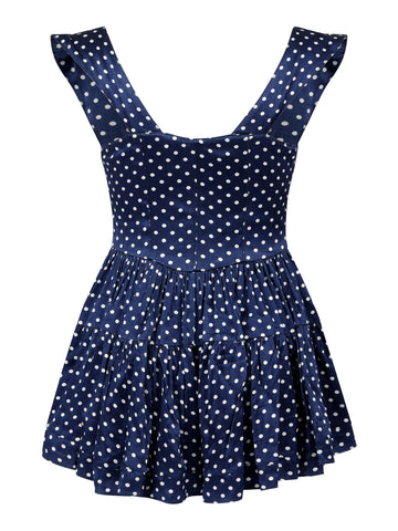 THE ELISABETH ROMPER DRESS - POLKA DOT