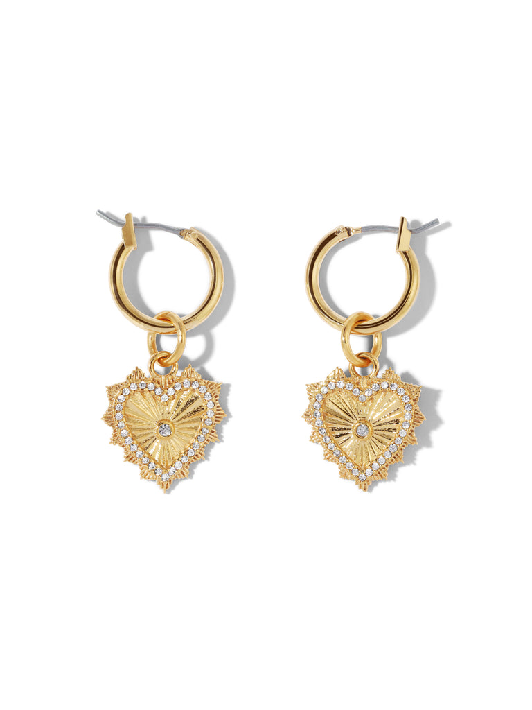 Round Heart Hook Earrings – Melanie Golden Jewelry