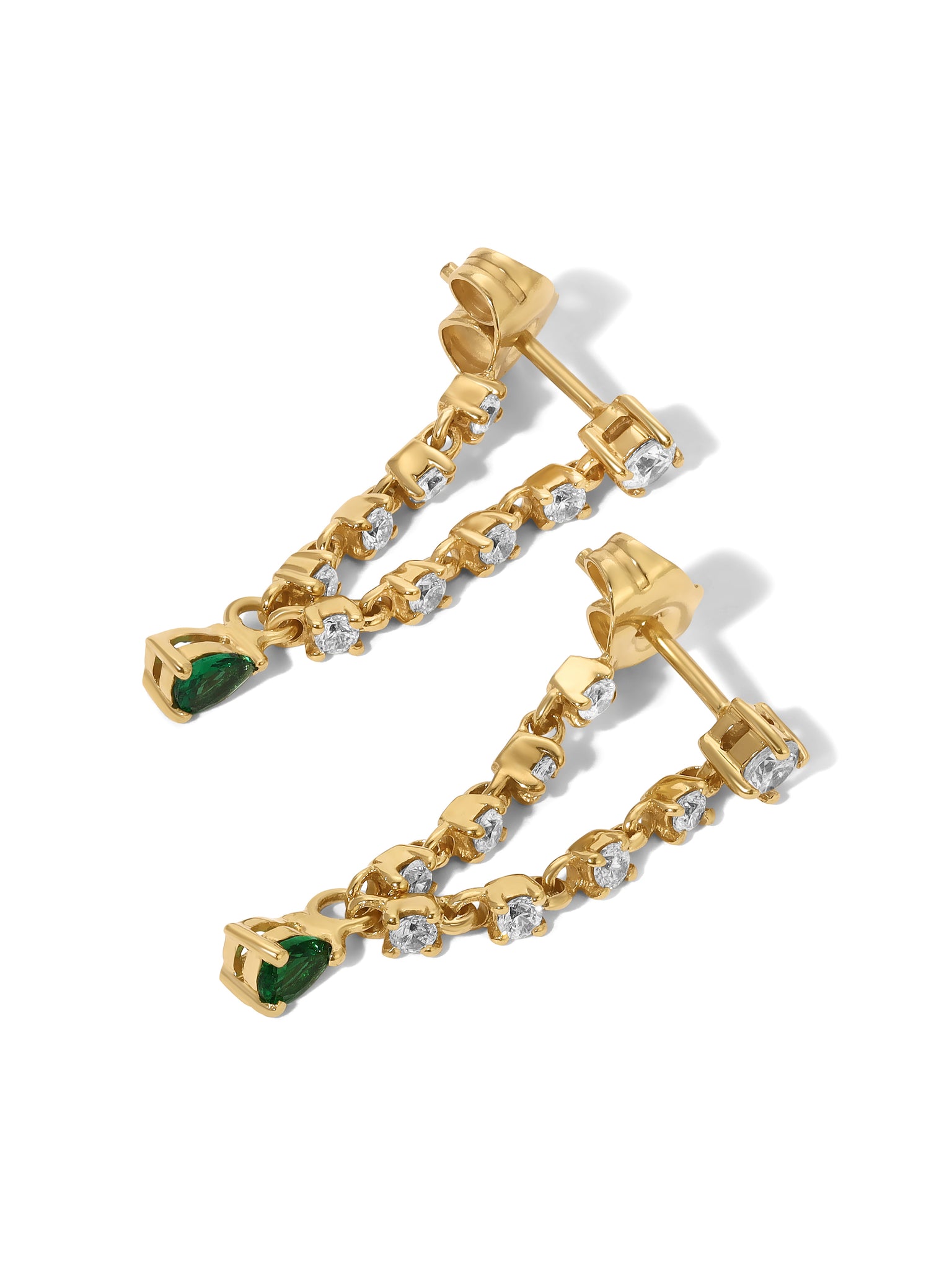 The Daphne Earrings - Emerald