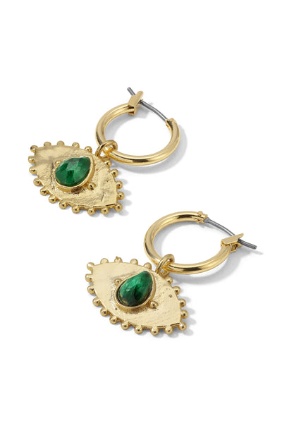 The Fern Evil Eye Earrings