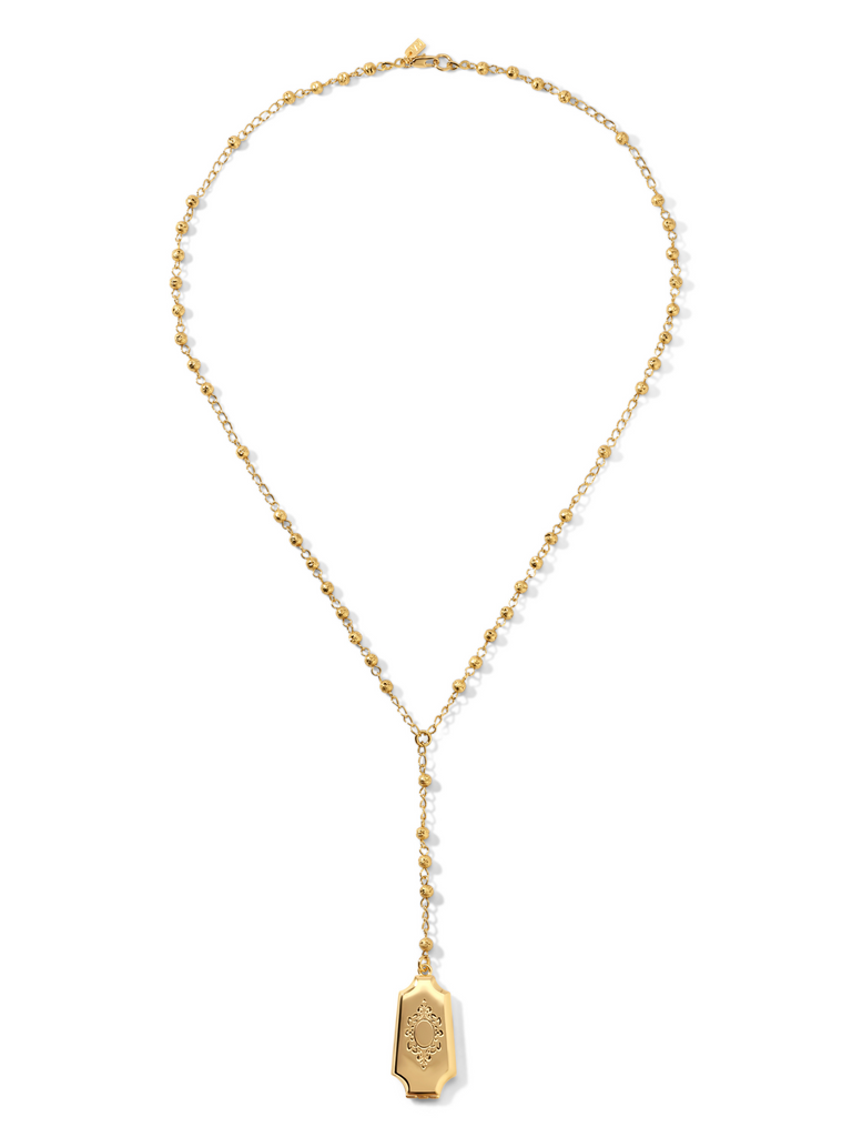 Vanessa Mooney - The Serphine Locket Rosary - Necklaces - Gold