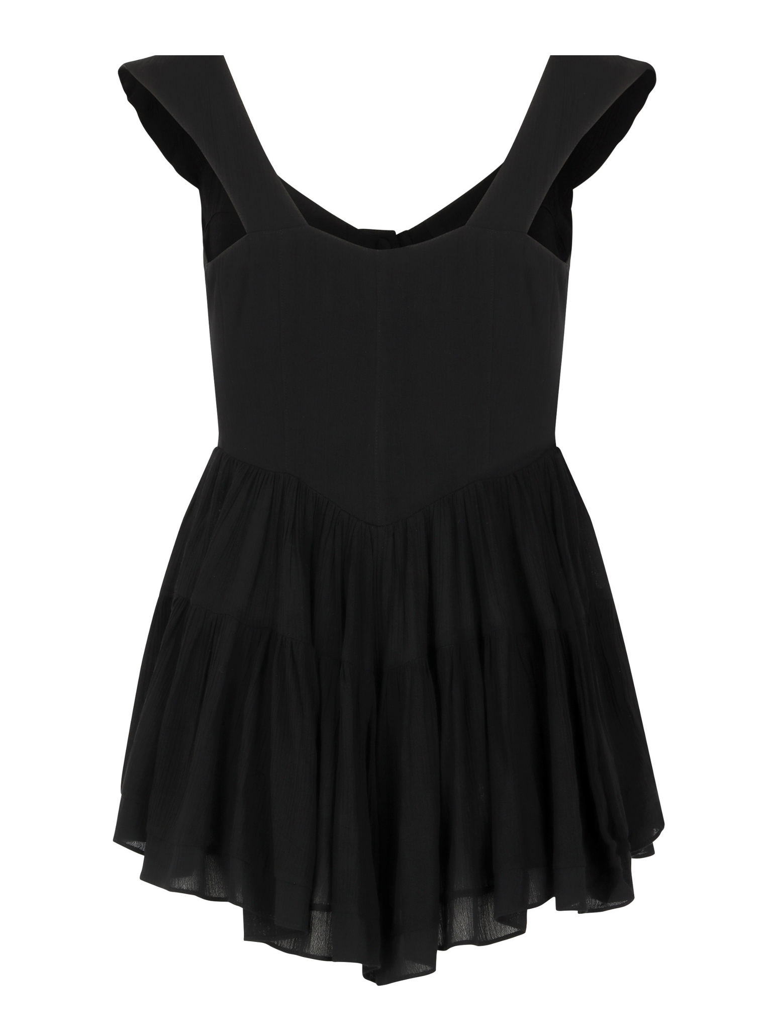 The Elisabeth Romper Dress - Black
