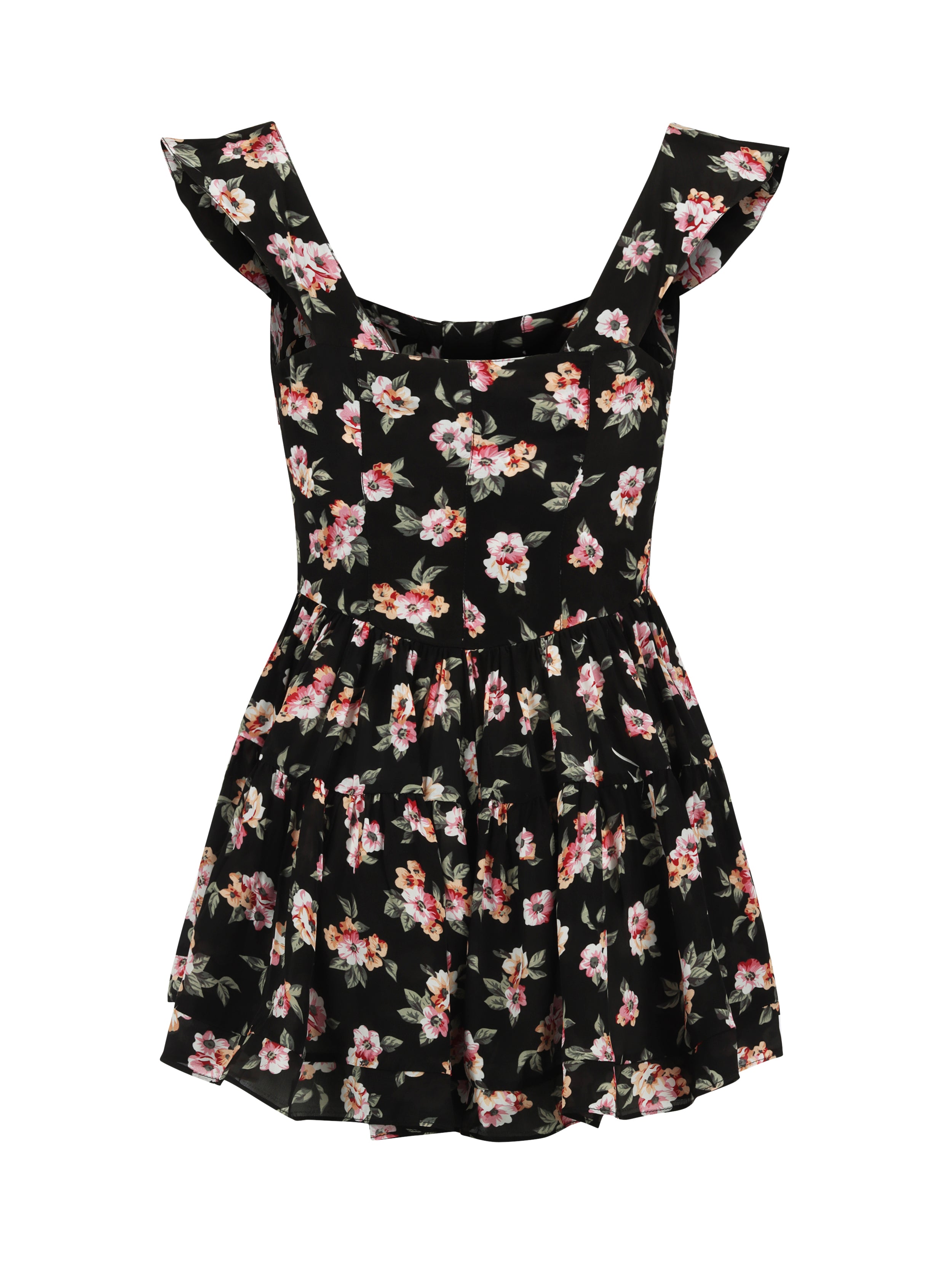 Vanessa Mooney - The Elisabeth Romper Dress - '90s Rose Prin... Vanessa Mooney - The Elisabeth Romper Dress - '90s Rose Prin...