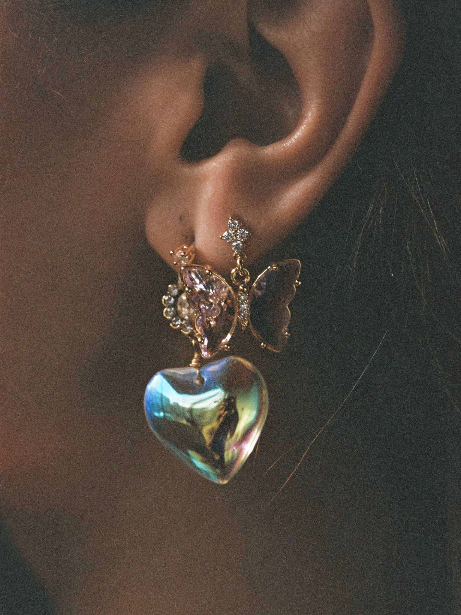 The Rebecca Heart Earrings