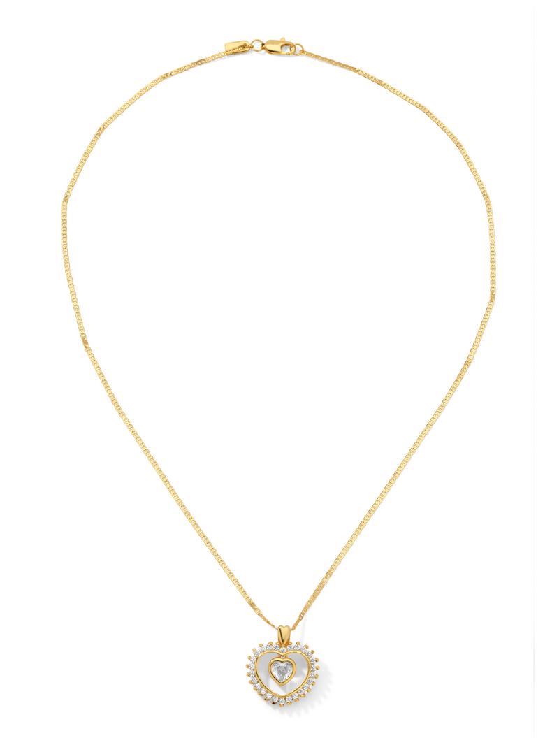 Vanessa Mooney The Jolene Heart Necklace Necklaces Gold