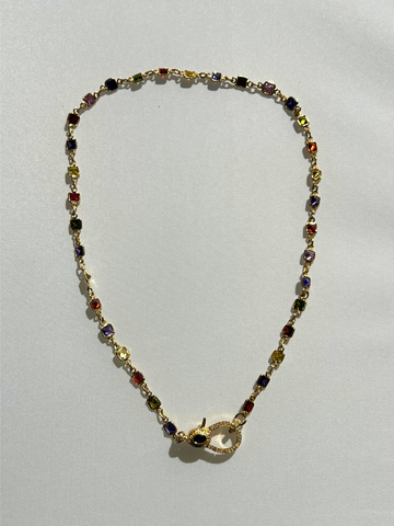 Bejeweled Clasp Necklace | SAMPLE