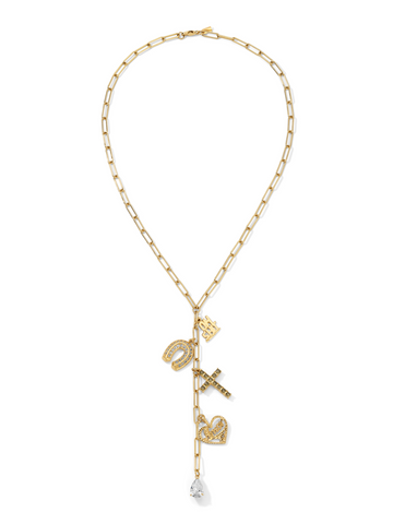 The Fia Charm Rosary Necklace