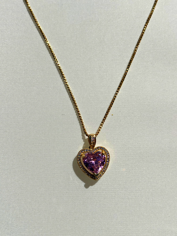 Purple Heart Necklace | SAMPLE