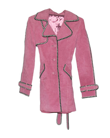 Vintage Pink Suede Jacket