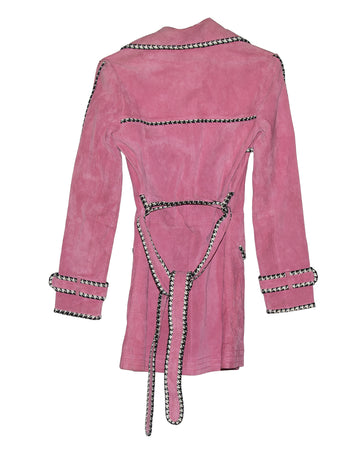 Vintage Pink Suede Jacket