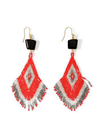 The Aiyana Earrings - Red