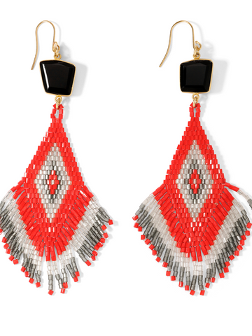 The Aiyana Earrings - Red