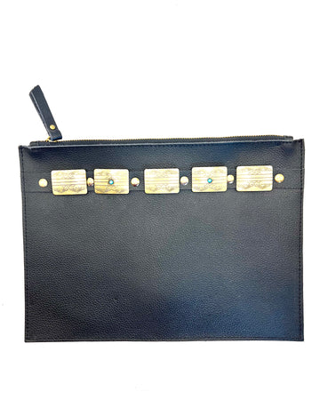 Archive Vanessa Mooney Leather & Bronze Concho Bag