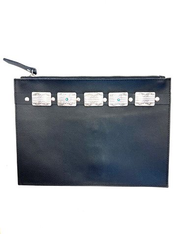 Archive Vanessa Mooney Leather & Silver Concho Bag