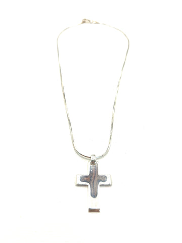 The Classic Silver Cross Necklace