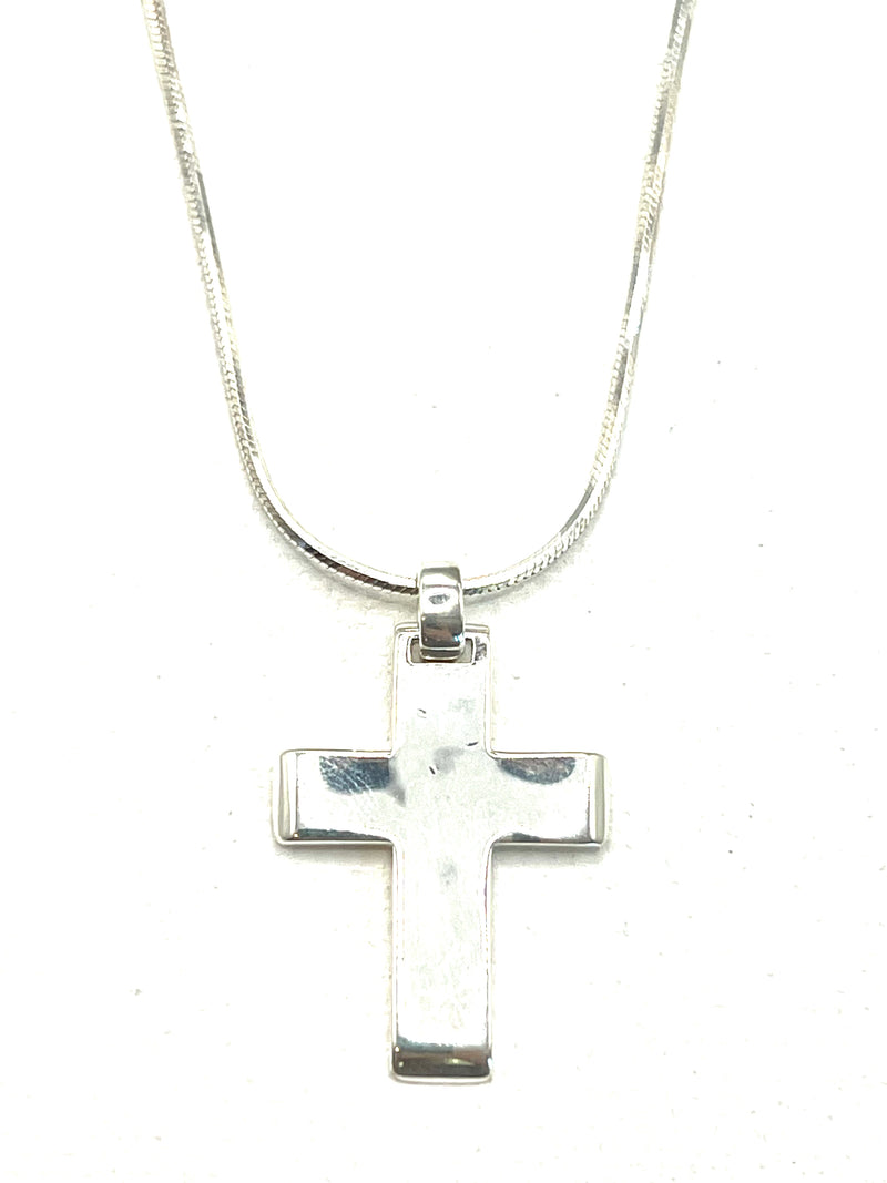 The Classic Silver Cross Necklace