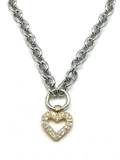 The Mixed Metal "Heart" Necklace