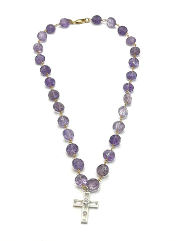 The Amethyst Cross Necklace