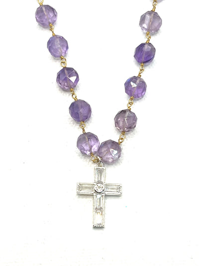 The Amethyst Cross Necklace