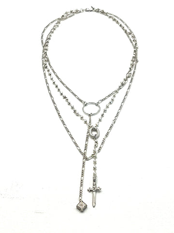 The Silver Dagger Rosary