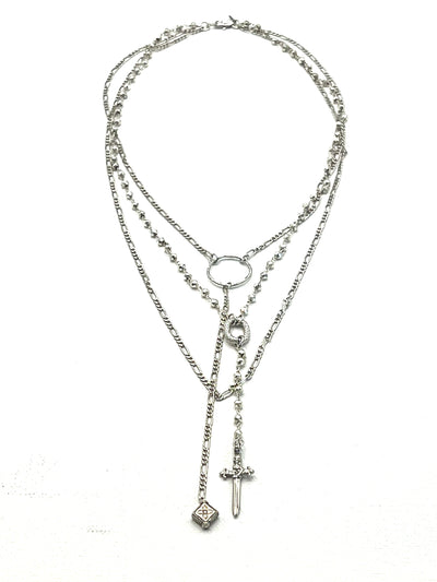 The Silver Dagger Rosary
