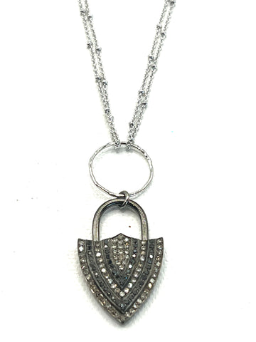 The Diamond Lock Necklace