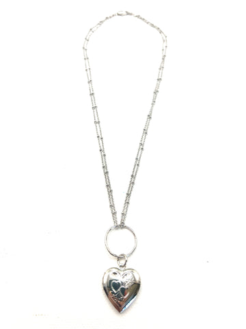 The Holly Heart Locket Necklace