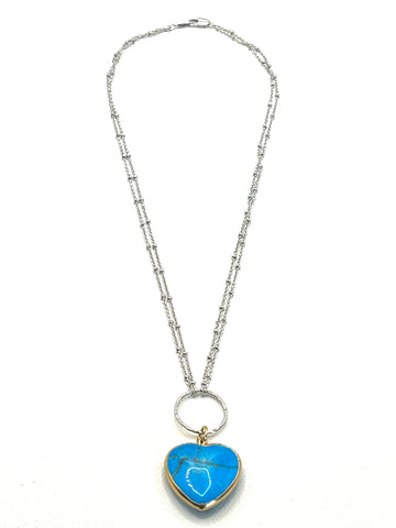 The Turquoise Heart Necklace