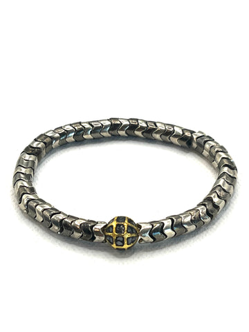 The Diamond Snake Bead Bracelet