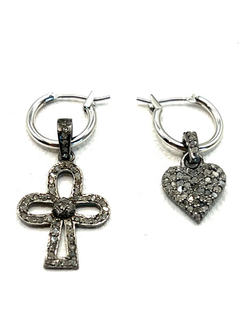 The Diamond Cross and Heart Hoops