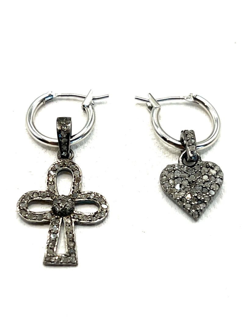 The Diamond Cross and Heart Hoops