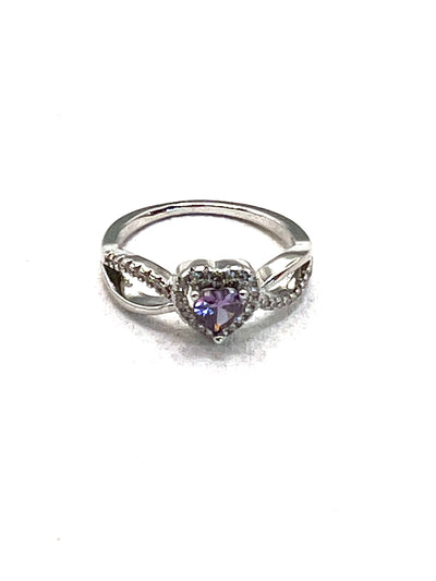 The Lavender Heart Ring