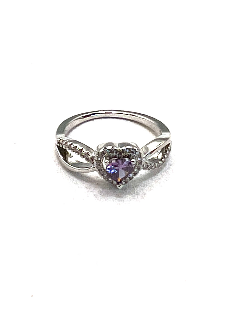 The Lavender Heart Ring