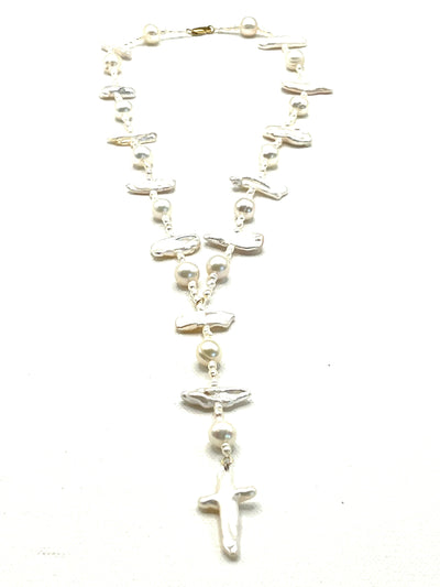 The Pearl Cross Rosary