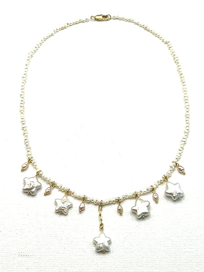 The Falling Stars Pearl Necklace
