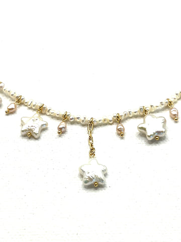 The Falling Stars Pearl Necklace
