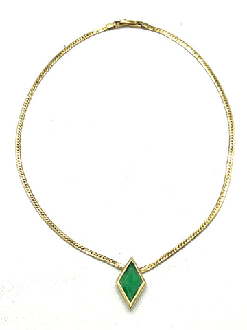 The Emerald Diamond Collar Necklace