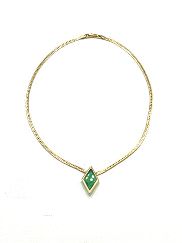 The Emerald Diamond Collar Necklace