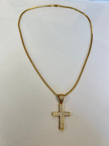 The Crystal Cross Necklace