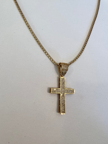 The Crystal Cross Necklace