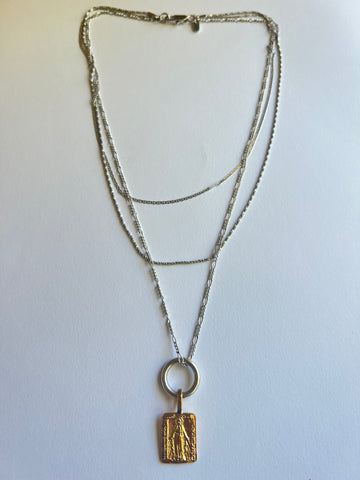 The Silver Multi-Chain Religion Necklace