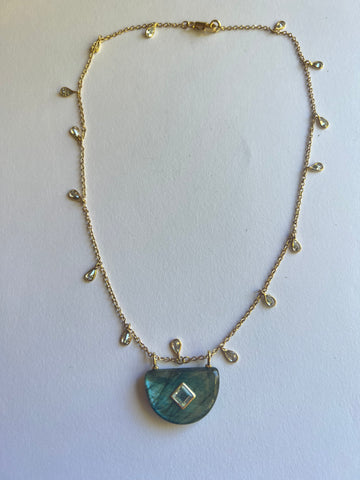 The Crystal Drop Stone Necklace