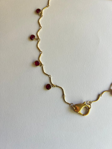 The Ruby Red Crystal Necklace