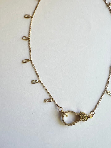 The Crystal & Clasp Necklace