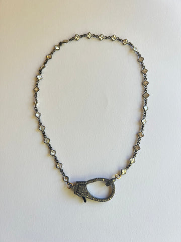 The Diamond Crystal & Diamond Clasp Necklace