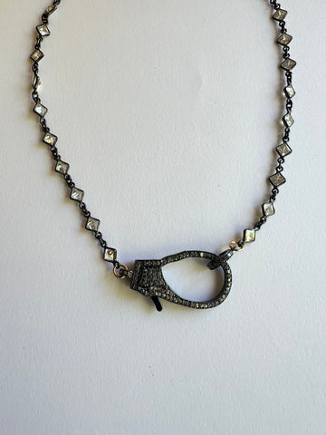 The Diamond Crystal & Diamond Clasp Necklace