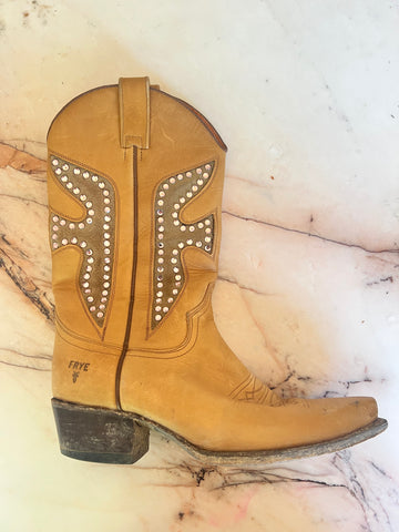 Vintage Frye Rhinstone Boots
