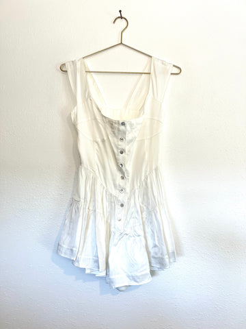 Archive Sample White Silk Elisabeth Dress