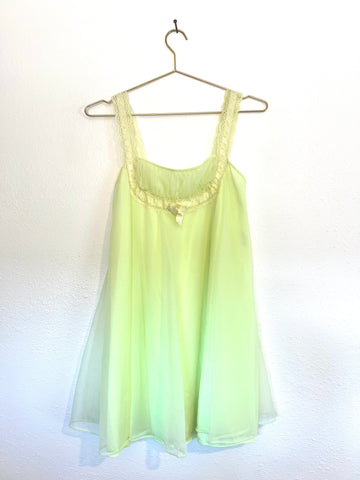 Vintage Yellow Slip Dress