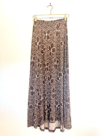Archive Sample Brown Flower Skirt